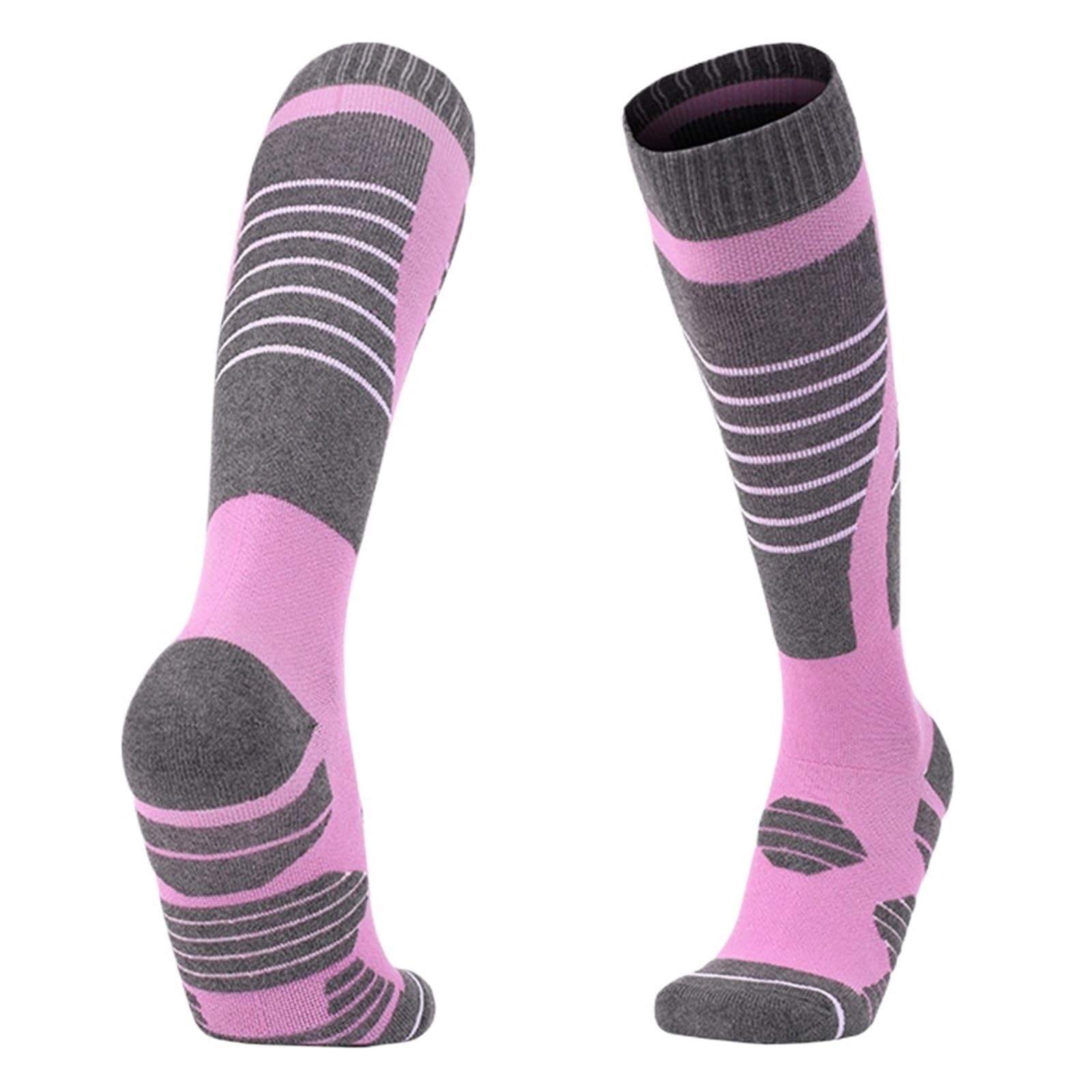 1 Paire De Chaussettes Thermiques en Coton for Homme Et Femme, Compression Longues Chaudes l'hiver, Le Ski, La Randonnée, Snowboard, l'escalade, Sport pour Le Ski