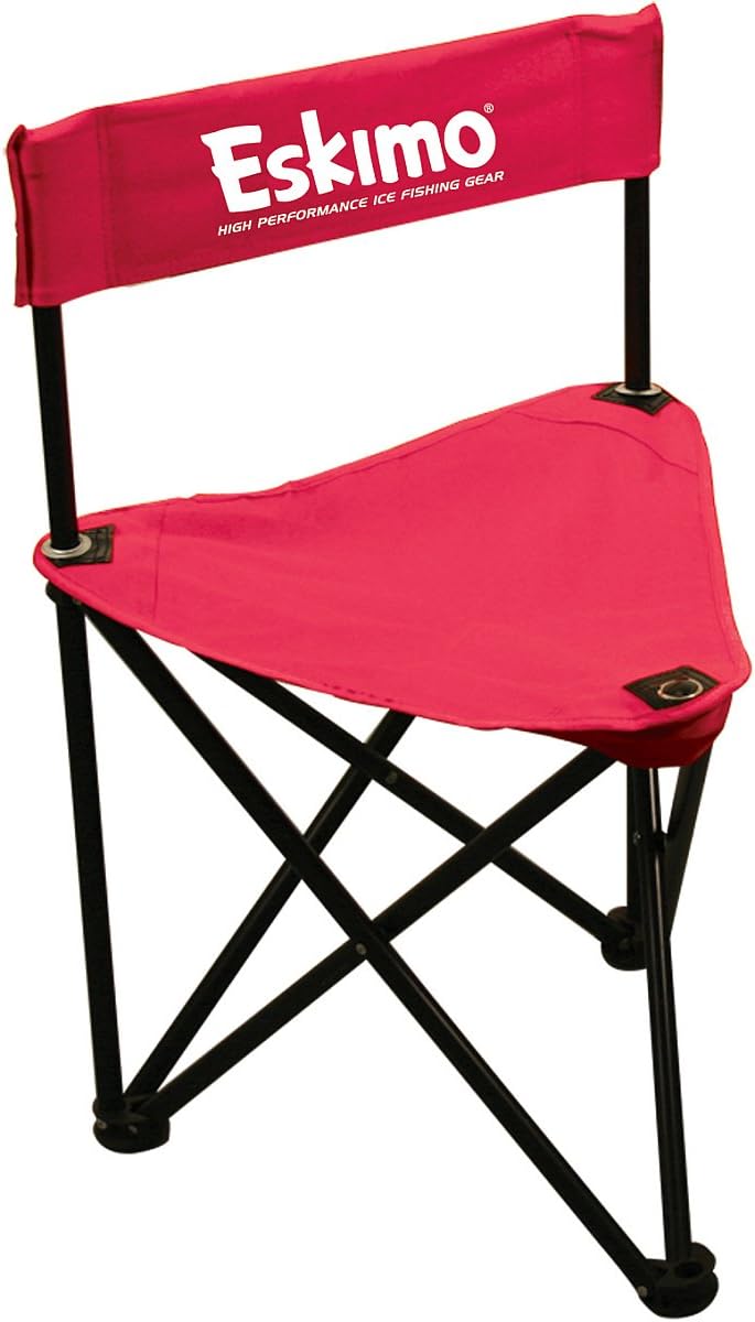 Eskimo® Folding Ice Chair, Portable Chairs, Red/Black, 69813