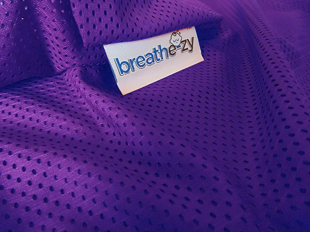 Replacement/Spare mesh Pillow Case for the Breathe-zy Anti Suffocation Epilepsy Pillow. White, Red, Pink or Blue (Standard Size) (Purple)