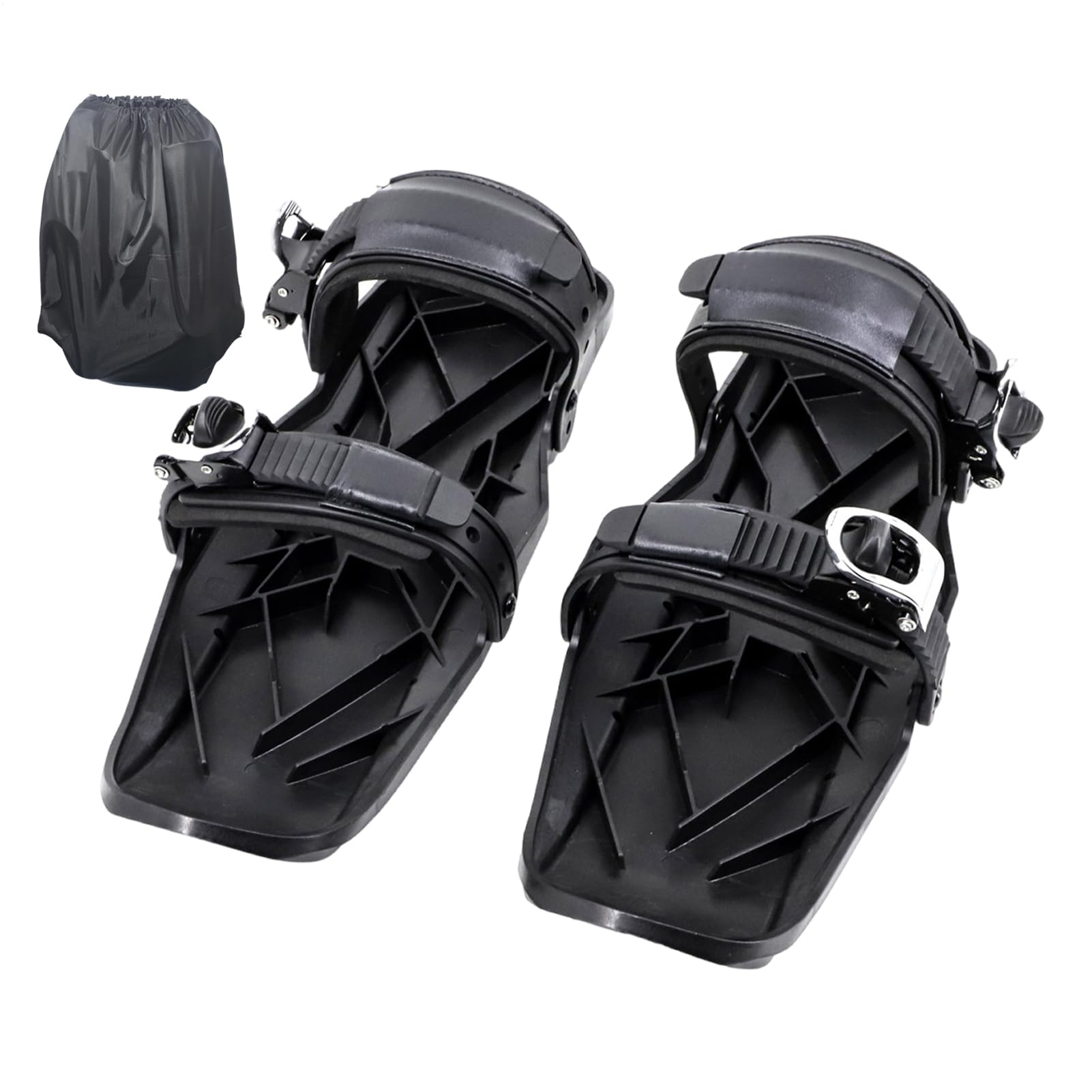 Snow Skate – Multifunktionale Kurze Snowskates, Verstellbare rutschfeste | Schneeschuhe, Leichte Winter-Skiausrüstung, Inklusive Tragetasche | Für Männer, Frauen, Kinder, Outdoor-Schneeausflug, Winter