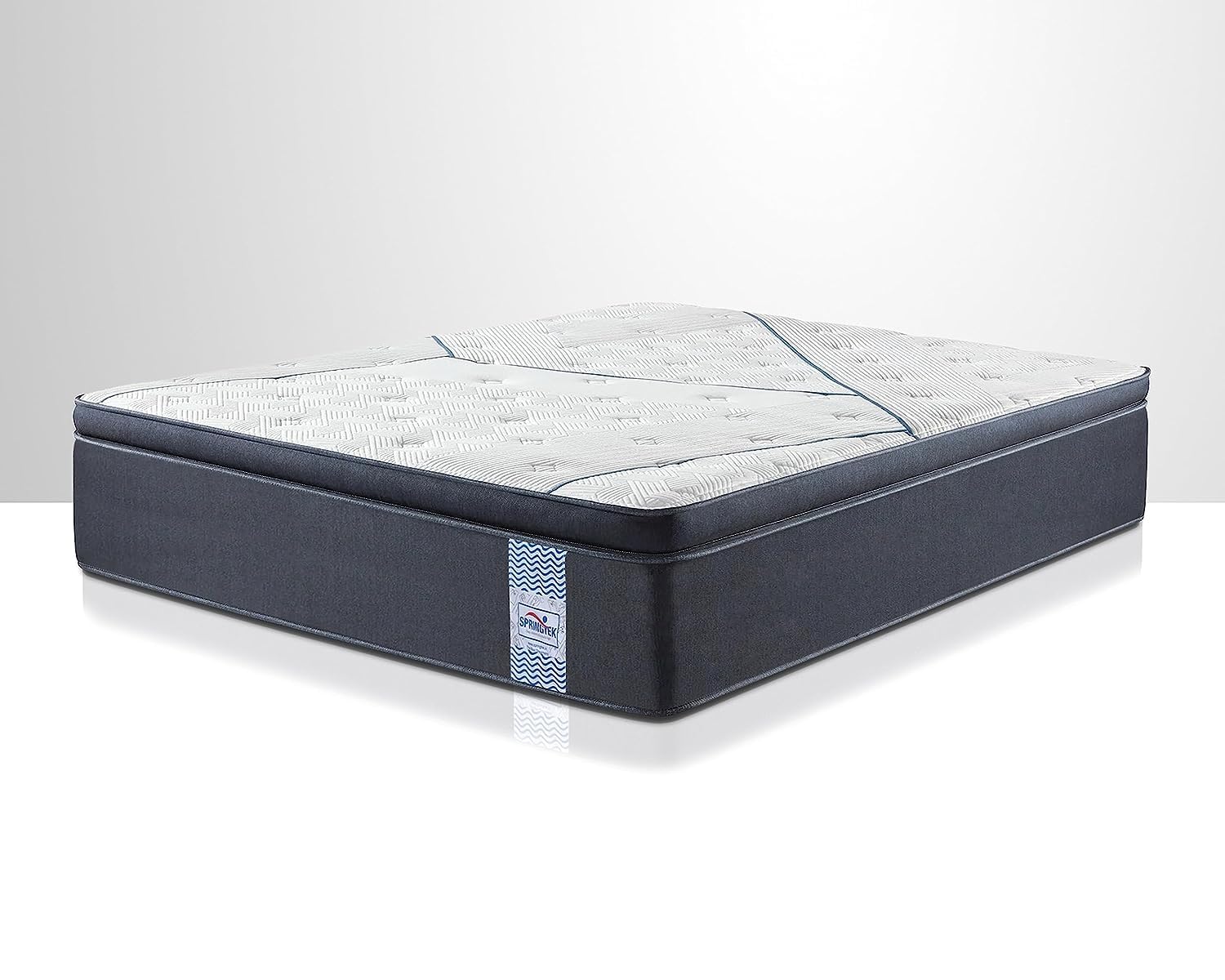 Springtek Eurotop Luxe Memory Foam Mattress | 8 Inches Euro Top Adaptable Temperature Regulated Memory Foam Pocket Spring Double Size Gadda |75x48 Inch (B07PLY8B8P) Amazon Price History, Amazon Price Tracker