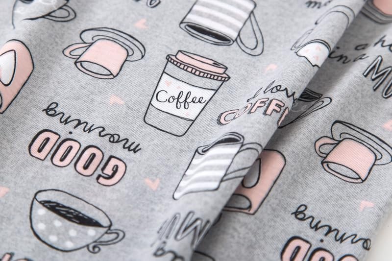 PNAEONG 3 Pack Women's Cotton Nightgown Sleepwear Short Sleeves Shirt Casual Print Sleepdress - Image 6