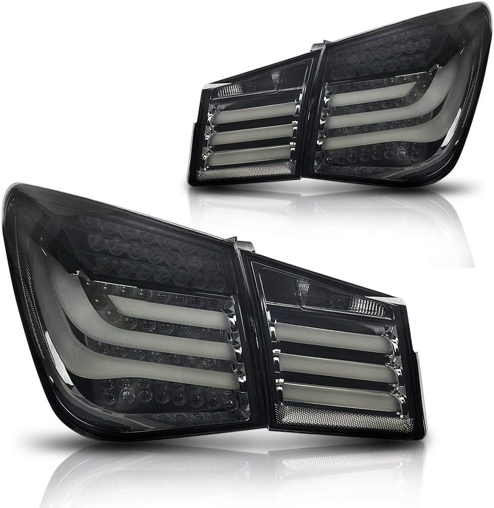 Tail Light For Chevy Cruze 2011-2015 LED Tail Light + Trunk Light – Driver & Passenger Side