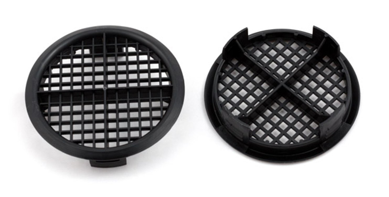 25 Timloc Black Plastic 70mm Round Soffit Air Vents