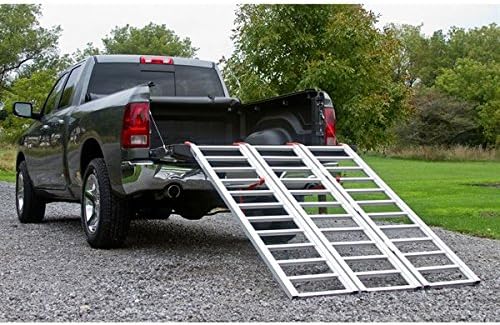 Rampa plegable de aluminio para ATV Black Widow 77" x 54" miniatura 4