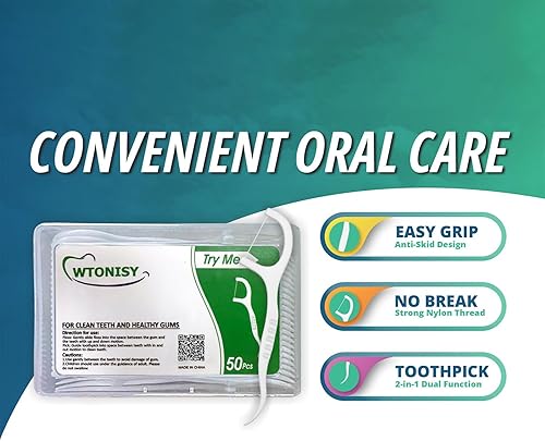 Miniatura 3 de Palillos de hilo dental, cómodos palillos de dientes de viaje para niños, 300 hilos finos para adultos y niños, caja de 6