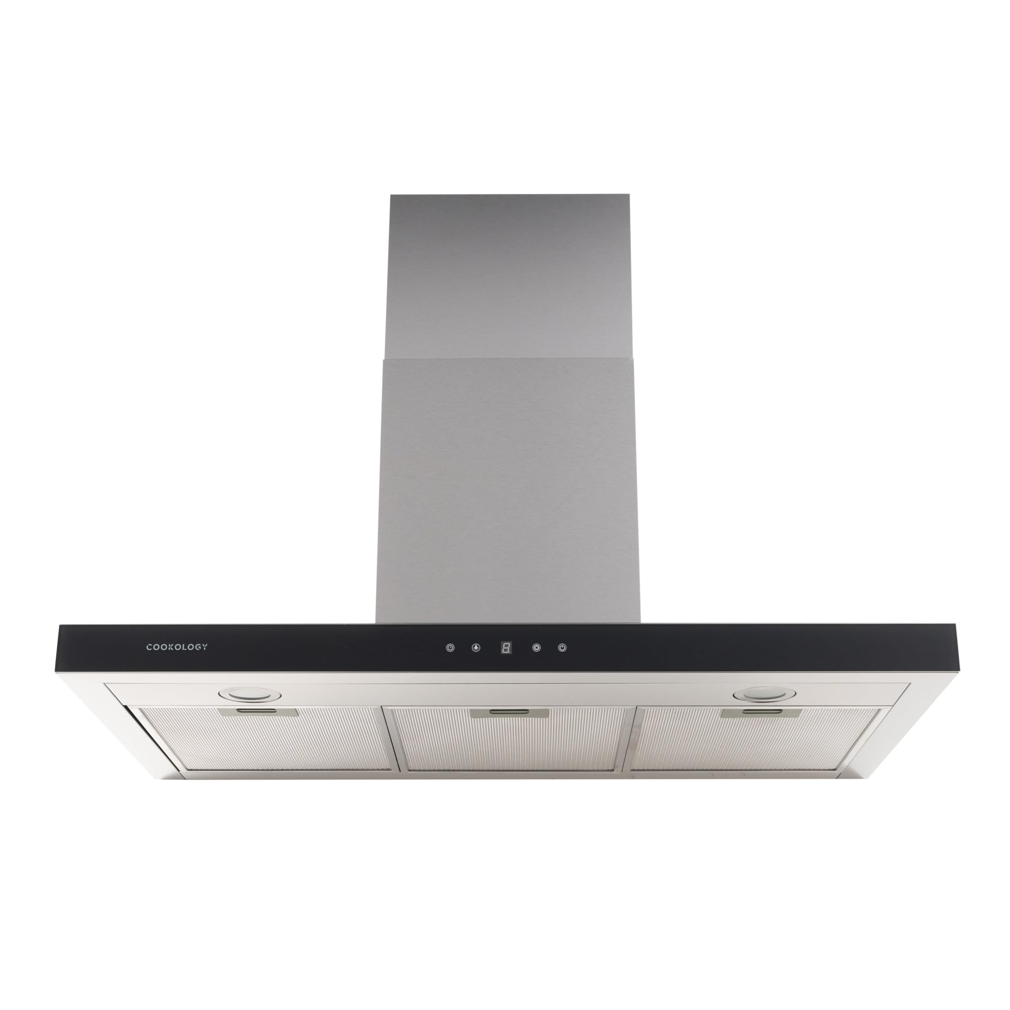 Cookology LINT901SS/A++ Touch Control Cooker Hood, A++ Energy Rated, Kitchen Wall Mounted Chimney Extractor Fan, 90cm T-Shaped Box Style, 3 Speed Powerful Extraction - Stainless Steel - 4