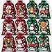 72Pcs Burlap Christmas Drawstring Bags, 5x7in Buffalo Plaid Xmas Gift Bags w/Tag Christmas Candy Bags Small Xmas Linen Treat Bags Goody Gift Bags Reusable Gift Wrapping Bags Holiday Party Favors Sack
