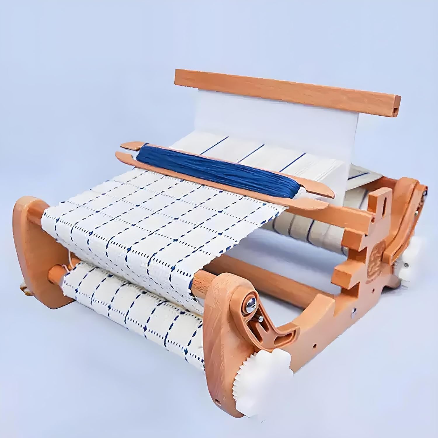 Macchina per tessitura a maglia fai da te, kit per la casa con pettine e bobina, larghezza massima 20 cm, densità regolabile per principianti, adulti, artisti artigianali