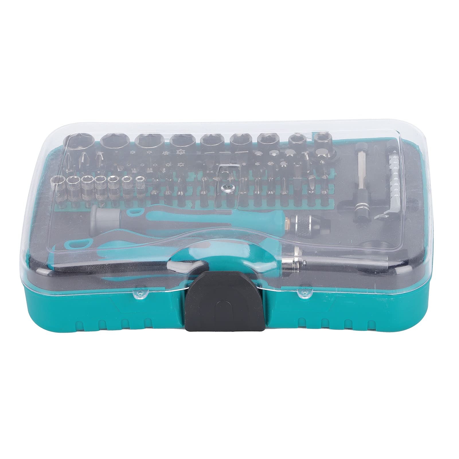 Juego de herramientas de trinquete con puntas de destornillador y vasos para mantenimiento industrial, llave de electricista y kit de herramientas de reparación de acero al cromo
