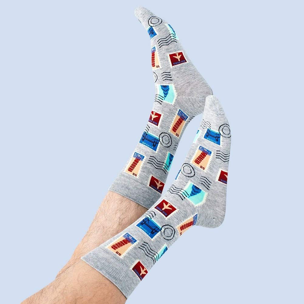BISOUSOX Calzini da Uomo Divertenti,Calzini alla Moda Pazzi Colorati per Uomo Calzini Classici,Calzini Novità,Calzini per Scarpe Sportive Miglior Regalo per Amico Marito