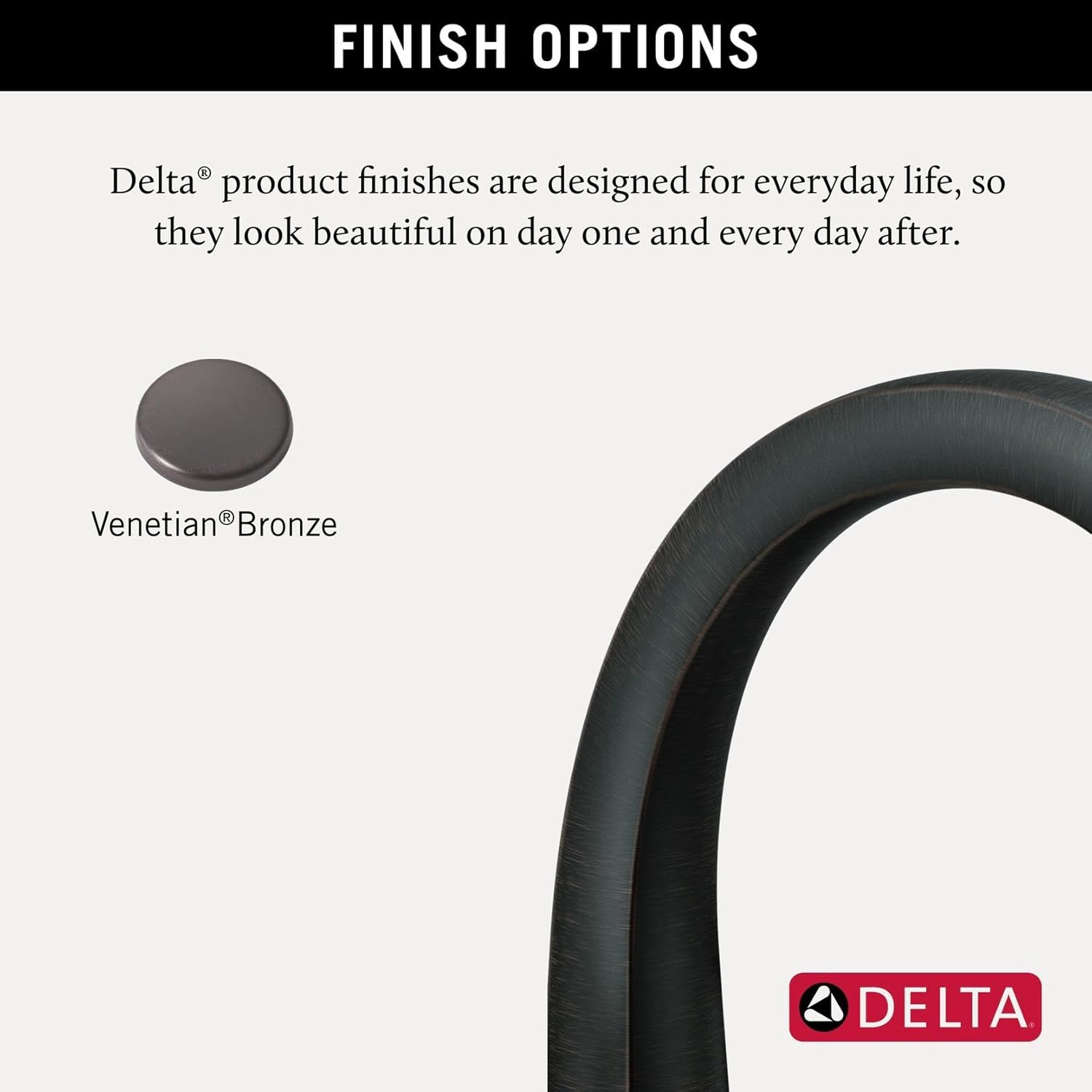 Delta Stryke Roman Tub Faucet, Oil Rubbed Bronze Deck Mount Bathtub Faucet, Venetian Bronze T27776-RB (Valve Sold Separately)