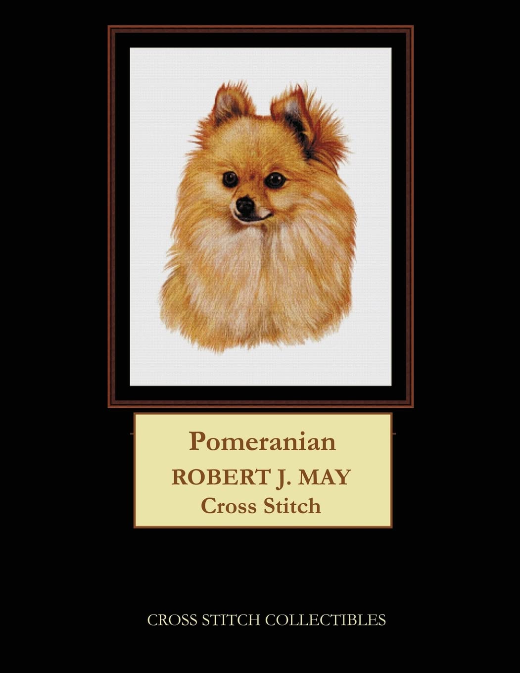 Pomeranian: Robt. J. May dog cross stitch pattern