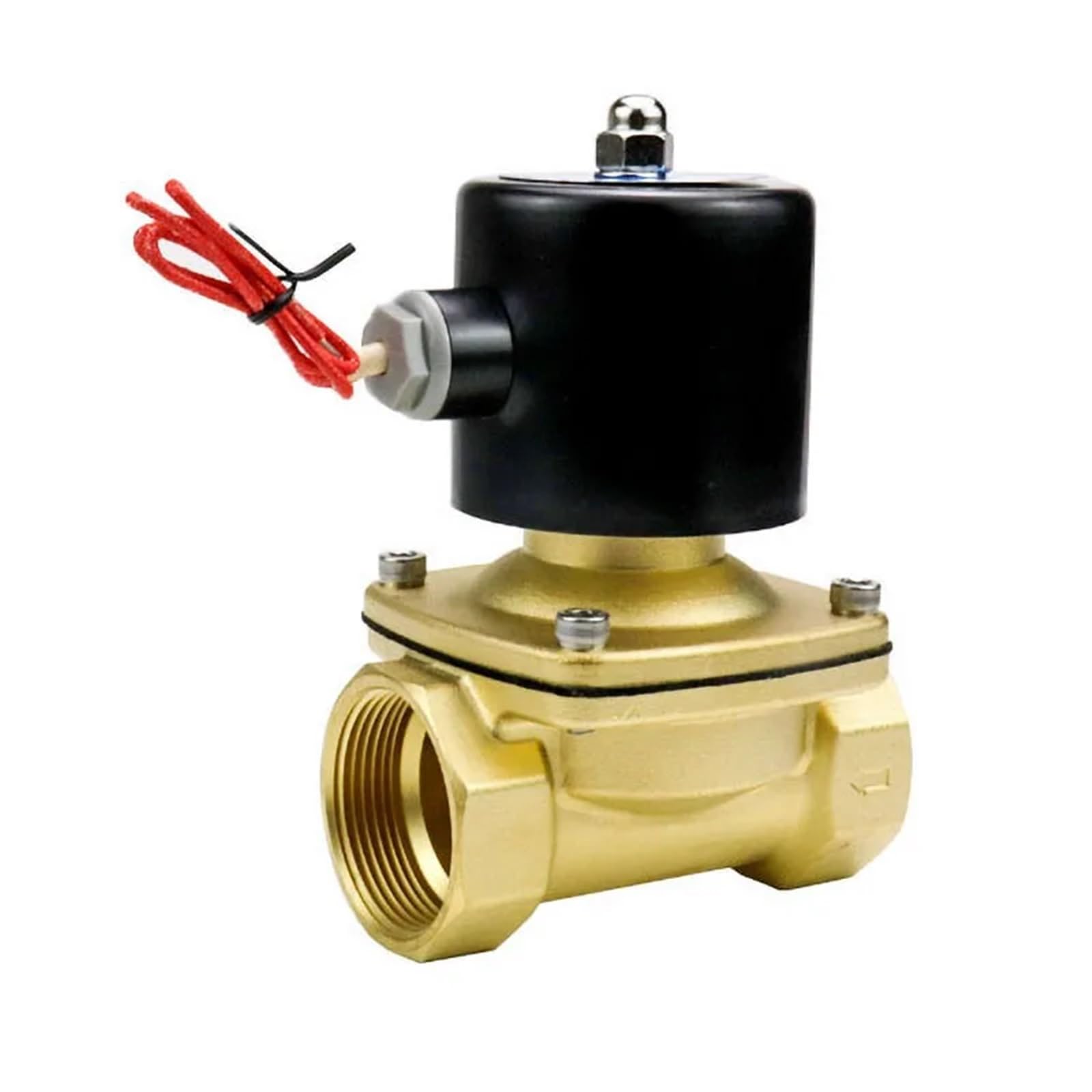1-1/2'' Normally Closed Brass Solenoid Valve(BSP_220VAC_NBR-Seal)