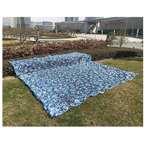 Filet de camouflage bleu Oxford 3x3m pour ombrage de pergola - 5