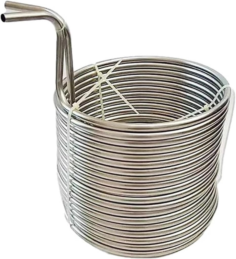 Counterflow Wort Chiller 304 Stainless Steel Wort Chiller, Cooling Coil, Malt Juice Cooler 3/8 "x 50'