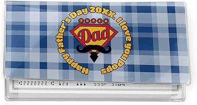 YouCustomizeIt Hipster Dad Vinyl Checkbook Cover (Personalized)