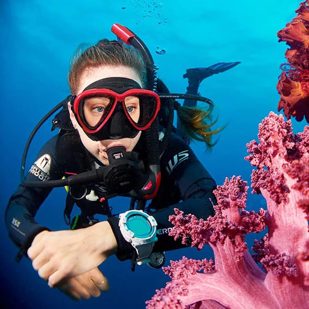 TUSA Intega profesjonalna maska do nurkowania (Ocean Green)