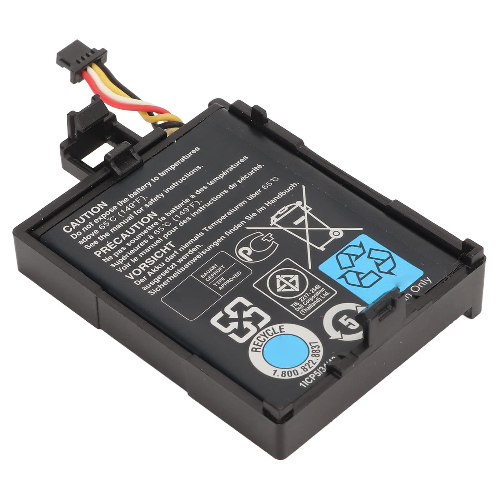 VBESTLIFE Controlador Raid T40JJ 70K80 3,7 V 1,8 WH 500 MAh Batería de Iones de Litio para DELL PERC Raid H710 H710P H730 H810 H830, para PowerEdge M620 R320 R420 R520 R620 R720