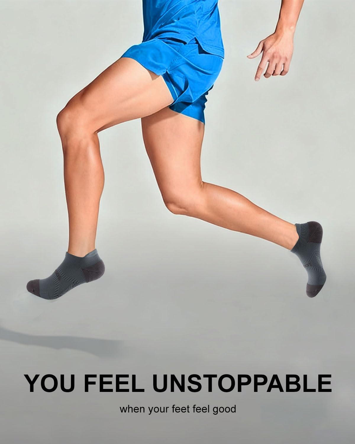 3-5 Pairs Athletic & Casual Breathable Ankle Socks with Comfort Padding and Enhanced Arch Support, Moisture-Wicking - Image 8