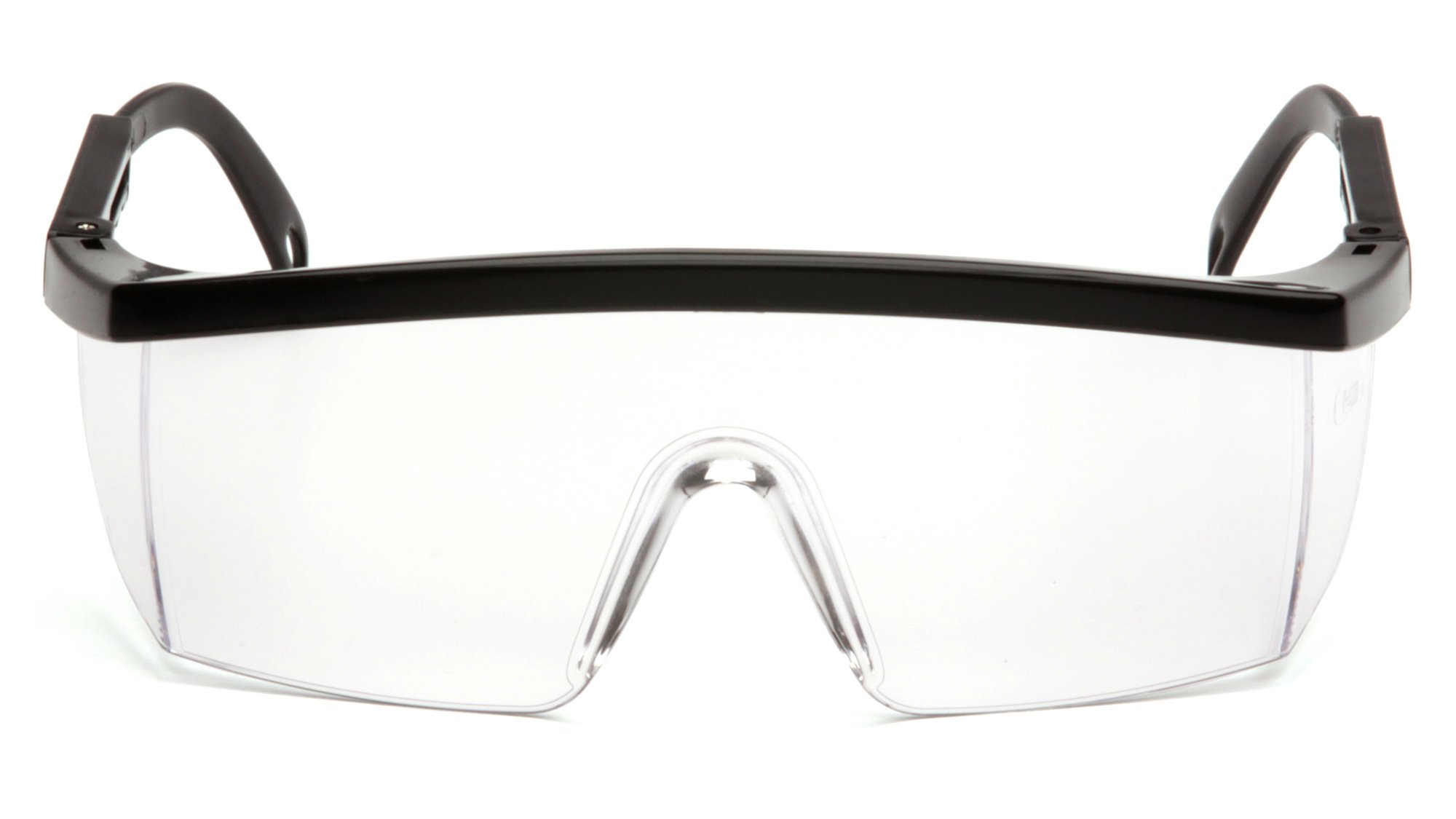 Pyramex SB410S Integra - Gafas de seguridad (12 pares, montura negra con lente transparente)