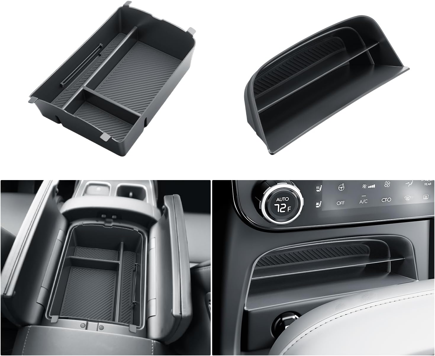 BIBIBO 2Packs for 2026 Hyundai Palisade Center Console Organizer 2026 Hyundai Palisade Calligraphy Insert Console Tray 2026 Palisade Organizer Shelf 2026 Palisade (ONLY FIT Palisade Calligraphy)