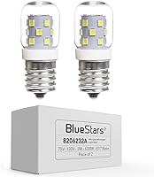 Vista 11 de BlueStars - 2 paquetes de bombilla para horno microondas 8206232A, 40 W, 125 V, base E17, compatible con la bombilla de microondas bajo capó