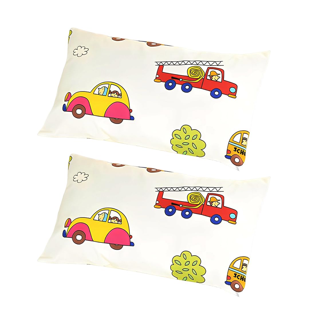 Juego de 2 Fundas de Almohada para Bebé, Suave y Transpirable con Diseño Sobre, Protector de Almohada Ideal para Cuna, Viaje y Uso Diario, Regalo Perfecto para Niños y Niñas