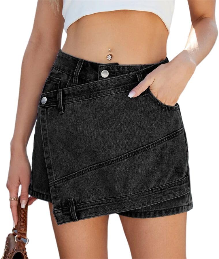 Denim Shorts Women Summer Casual Washed Jean Shorts