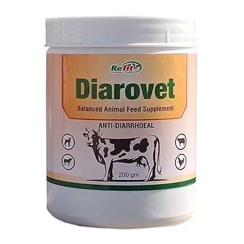 REFIT ANIMAL CARE Diarrhea Medicine Veterinary Powder for Cattle, Goat & Livestock Animals, 200 gm, Diarovet