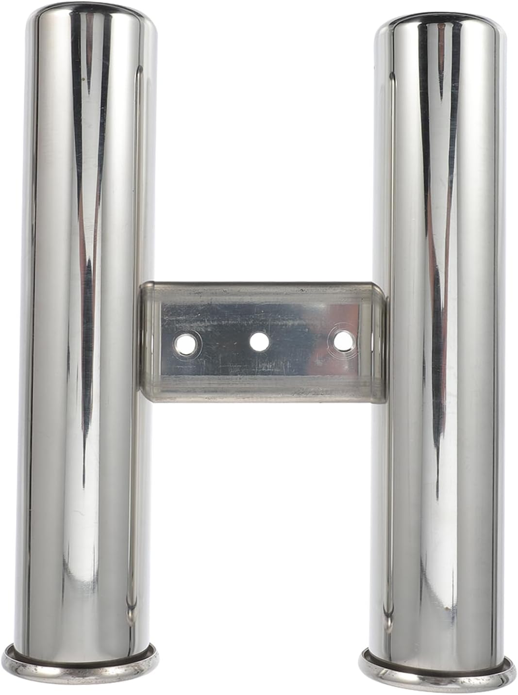 Fishing Rod Rack: Double Tube Fishing Pole Holder, 316 Stainless Steel Wall Mount Side Mount Rod Stand Bracket, Fishing Boat Accessory for Boat Truck Kayak Golf Cart