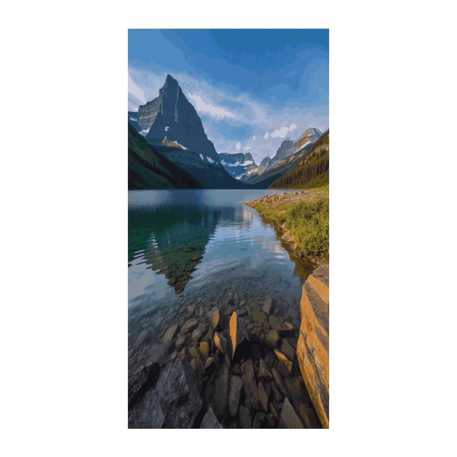 Fekiloot Style Glacier National Park Door Curtain Room Divider Curtains