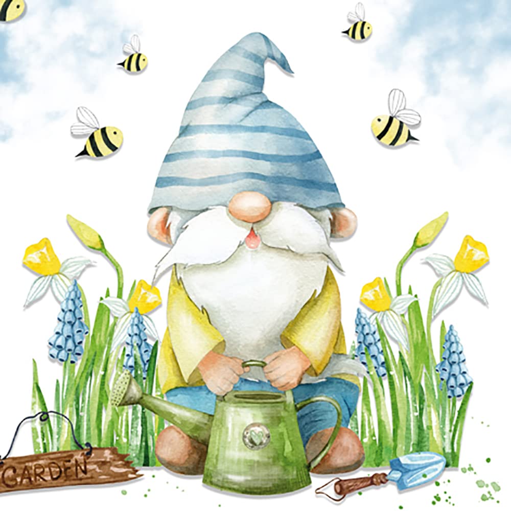 Ti Flair Spring Garden Gnome Napkins