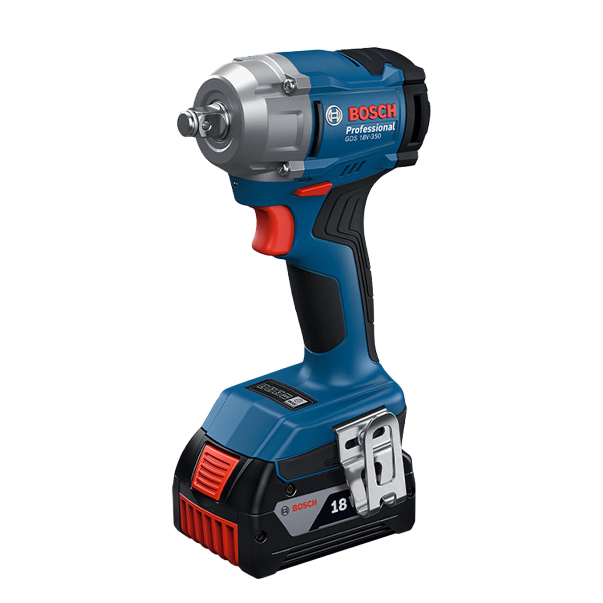 BOSCH GDS 18V-350 Professional Cordless Impact Driver | 350 Nm Torque | Brushless Motor | 3-Speed Control | Compact & Ergonomic Design | 18V Battery & Charger Included-image-32