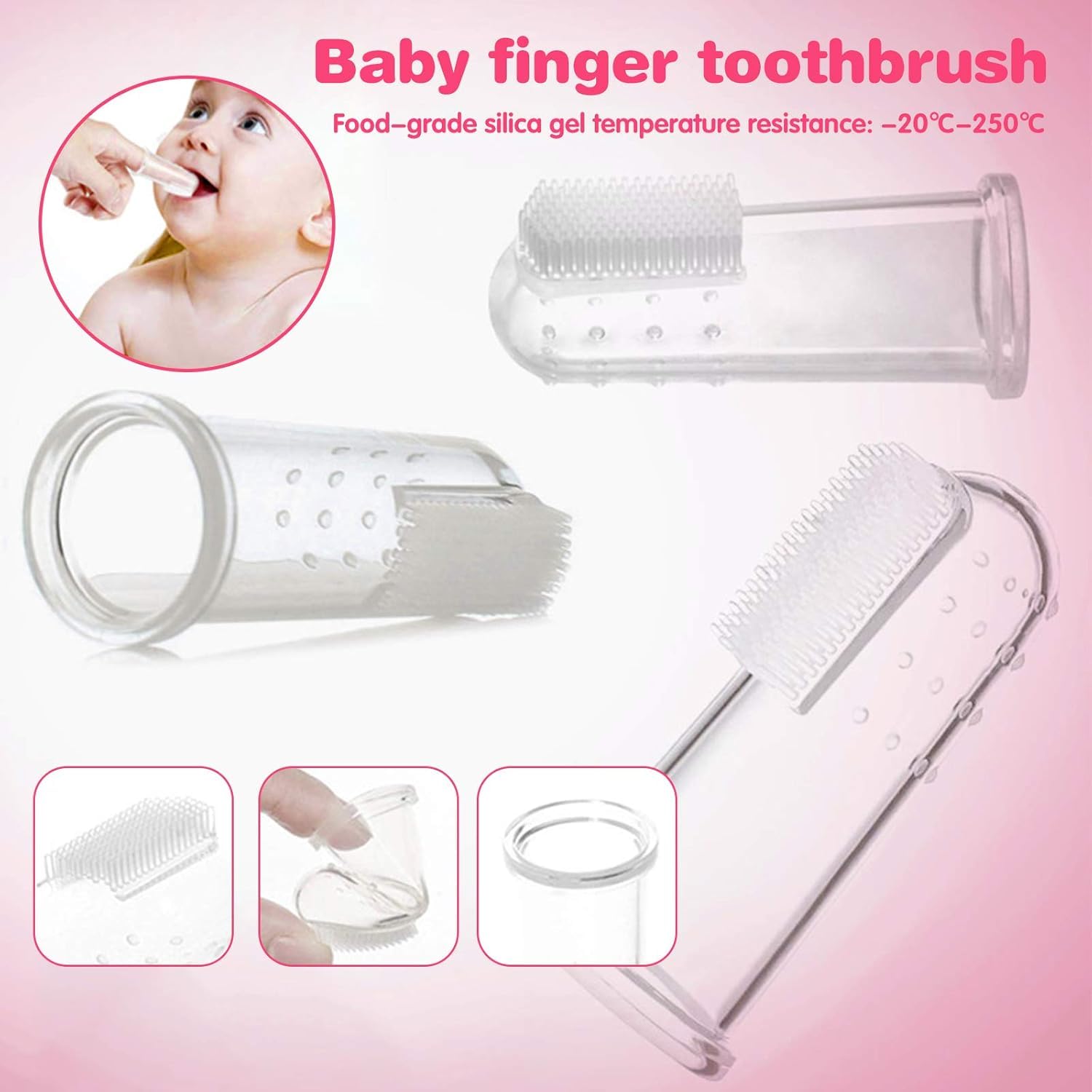 Trousse de Soin Bébé, HyAdierTech 13 Bébé Naissance Set, Kit de Soin Bébé, soins bébé Infirmière nouveau-né Bébé Clou Cheveux Soins de santé Des gamins Thermomètre Toilettage Brosse Trousse (pink)