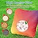 EunHo Double Sided Set of 8 Cornhole Bags Regulation Size & Weight Sticky and Slick Professional Corn Hole Bean Bags Multicolored