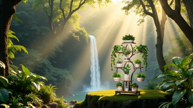 Amazon.com : NEHAJUNXI Plant Stand Indoor with 4 Grow Lights - 63