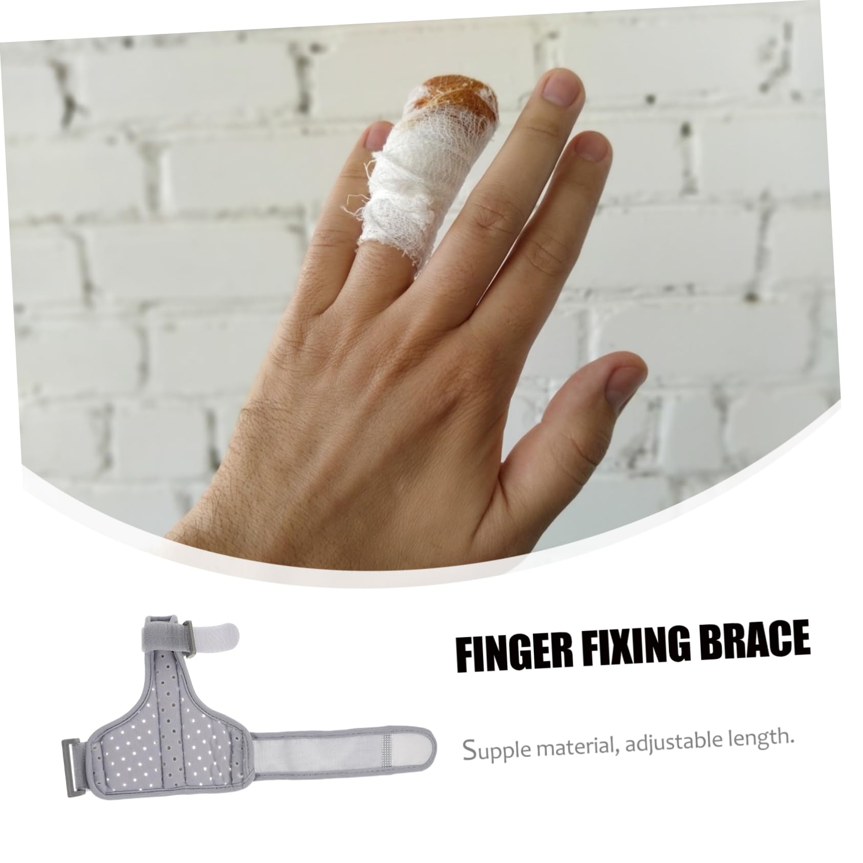 GOOHOCHY Nylon Wrist Finger Steel Plate Support Fixing Sleeve Wrist Support Brace for Left Hand