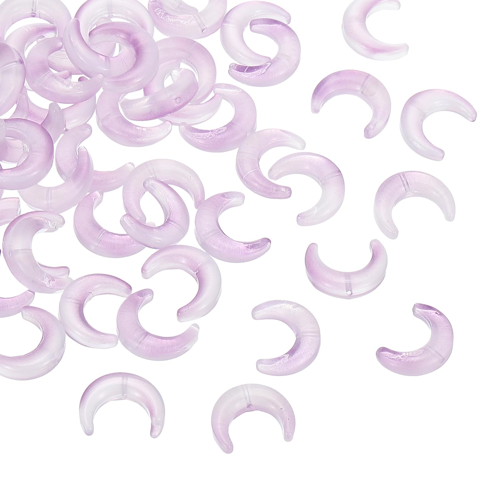 Perles en forme de croissant de lune en verre pour réparer et personnaliser vos bijoux ternis