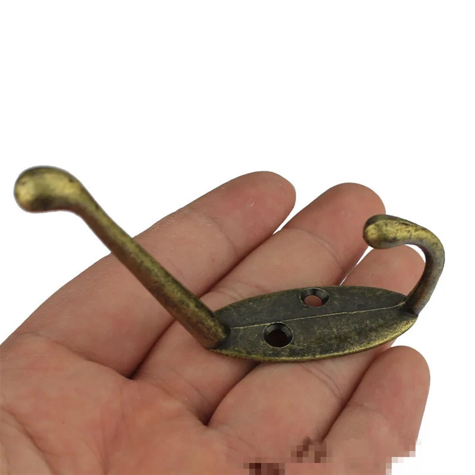 6 Unids/lote Hardware Gancho Antiguo Armario Gancho Colgante De Pared Aleación Gancho De Una Sola Capa Gancho De Bronce