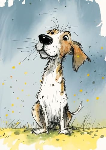 Hopeful Dog - Rompecabezas de 500 piezas para adultos, rompecabezas educativo intelectual, juego divertido para hombres, mujeres y niños, 15.2 x