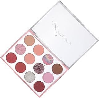 Paleta de sombra de ojos de color con tonos m...