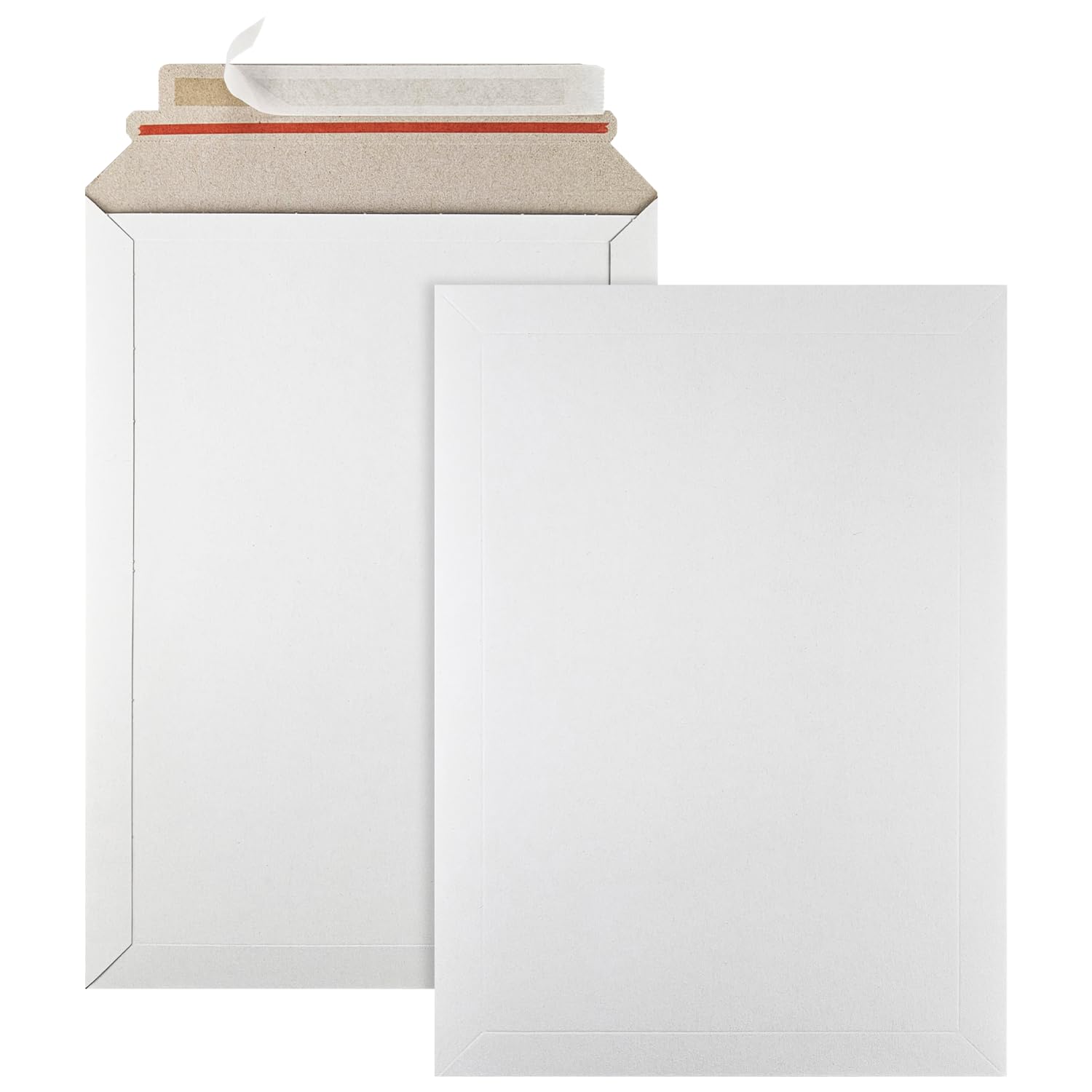 Netuno 100 sobres de cartón C4 229×324 mm blancos 450 g cierre autoadhesivo sin ventana para documentos A4 fotos y catálogos