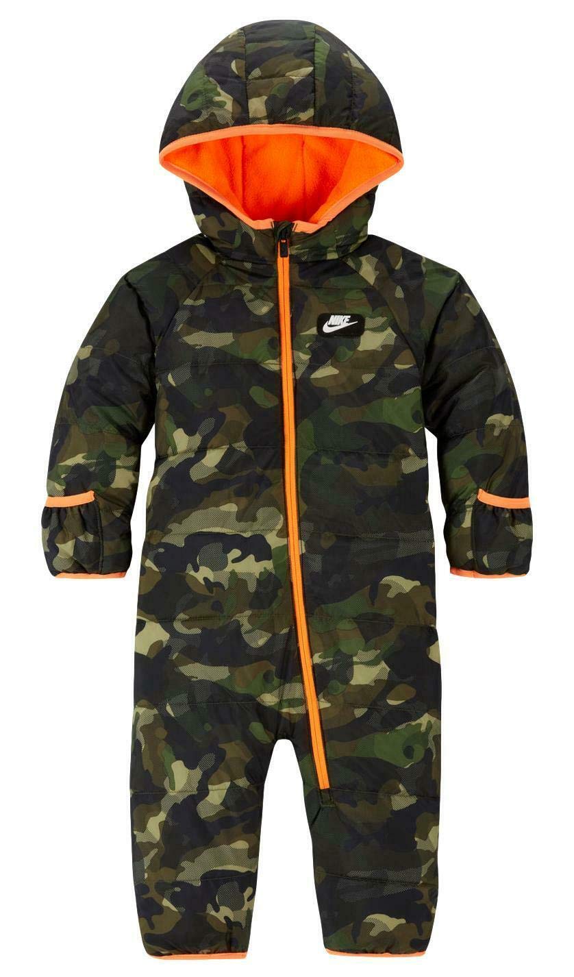 Nike Baby Girls' 1-Piece Snowsuit (Army Olive, 12 Months)