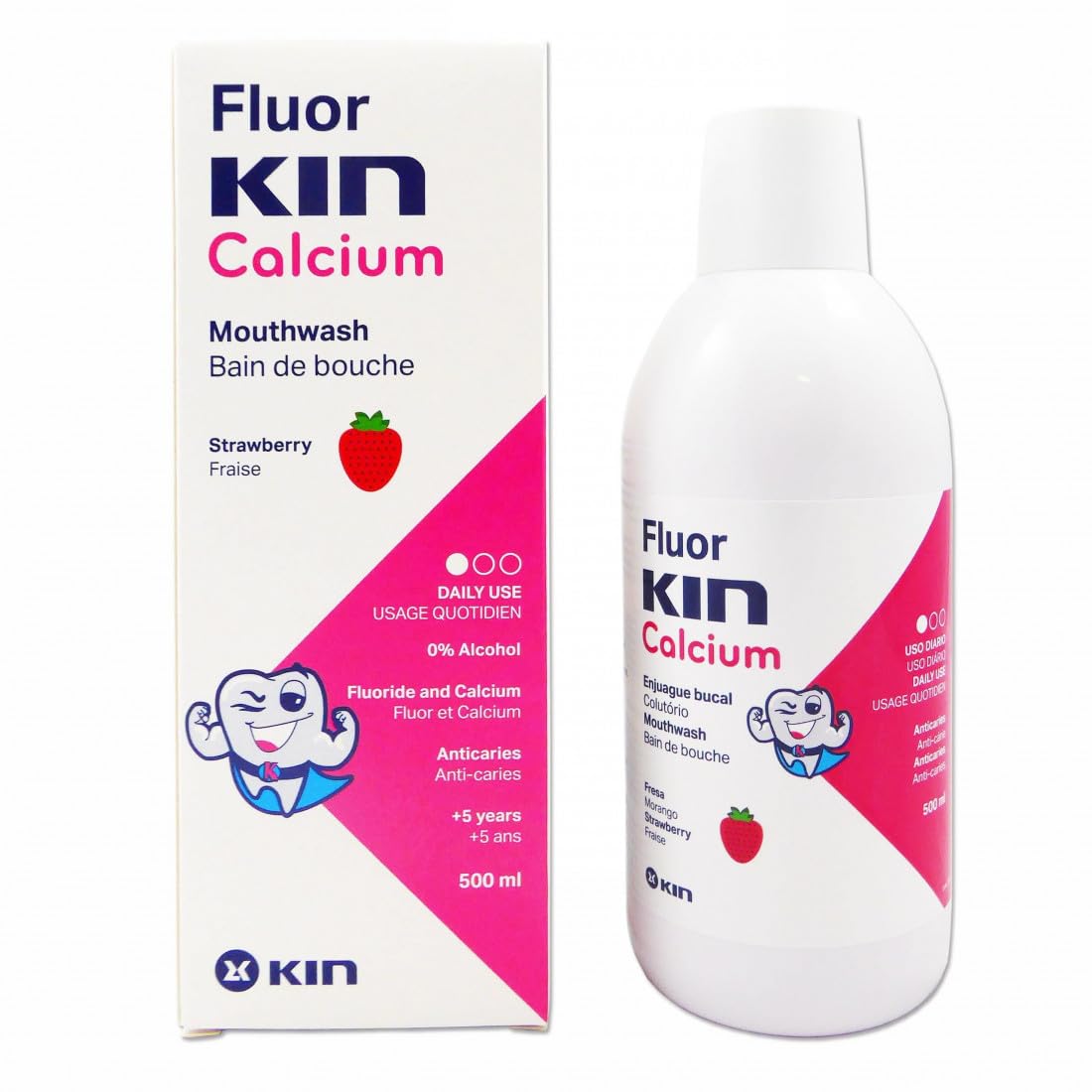 KIN FluorKIN Calcium Toiletry Bag – Brand: KIN – EAN: 8436026215852, Coloured, Standard Size