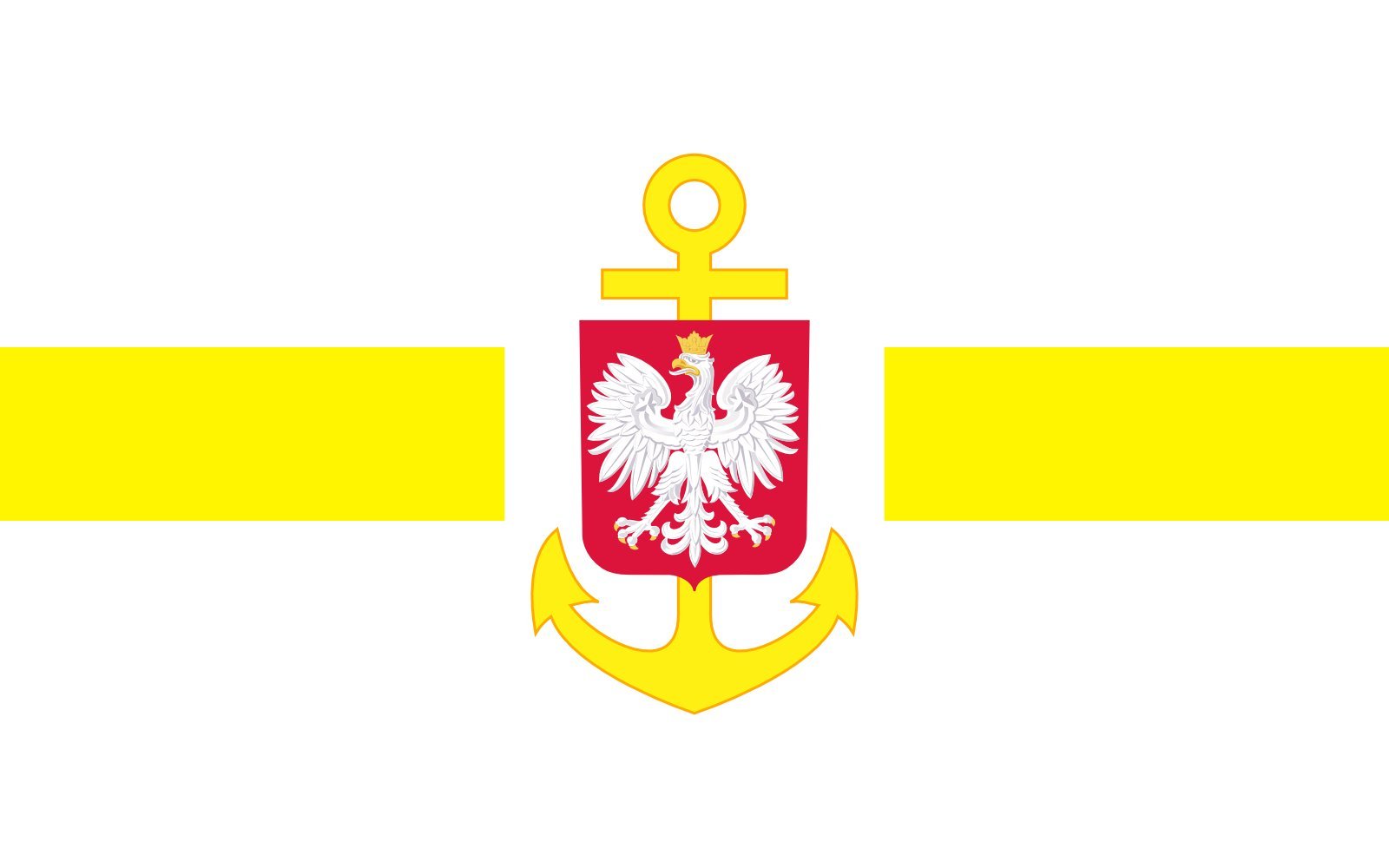 Drapeau Pologne POL service flag jaune grand pavillon extérieur résistant