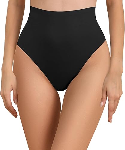 Miniatura 2 de FallSweet - Ropa interior invisible de cintura ultra alta para mujer, tanga de talle alto, paquete múltiple