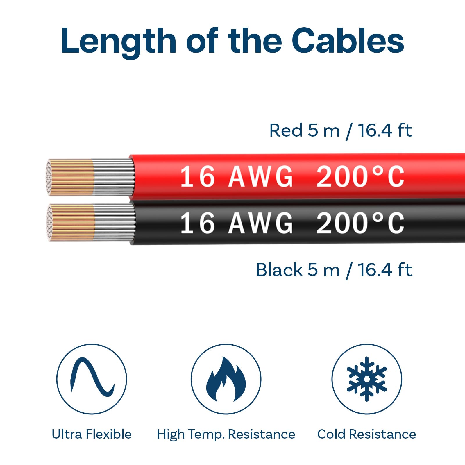 MMOBIEL 16 Gauge Electrical Wire Parallel, 16 AWG 16.4ft / 5m, Tinned Copper Cable, 2 Conductor for Automotive Wire - Image 2