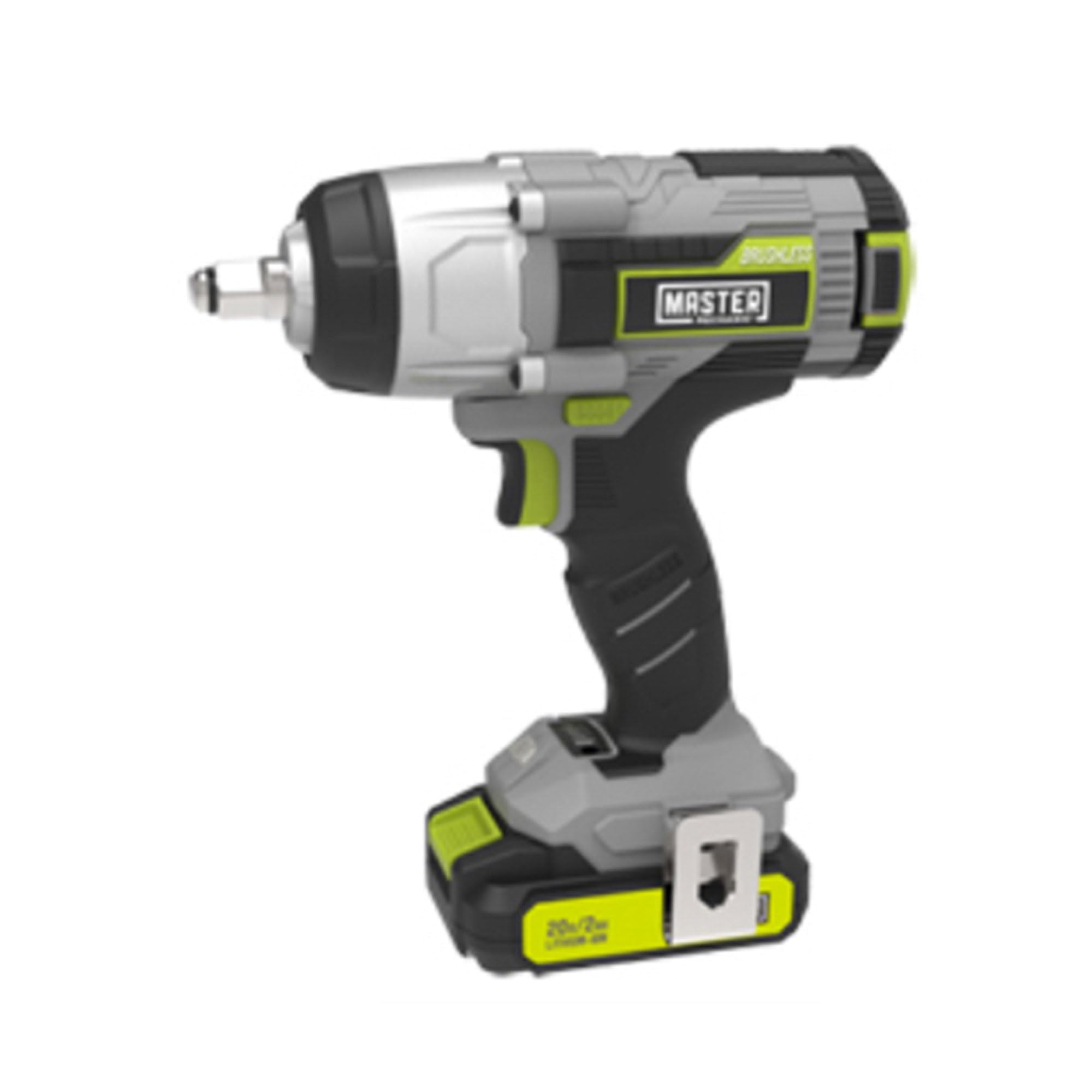 20 Volt Cordless Impact Wrench Kit With Brushless Motor Power