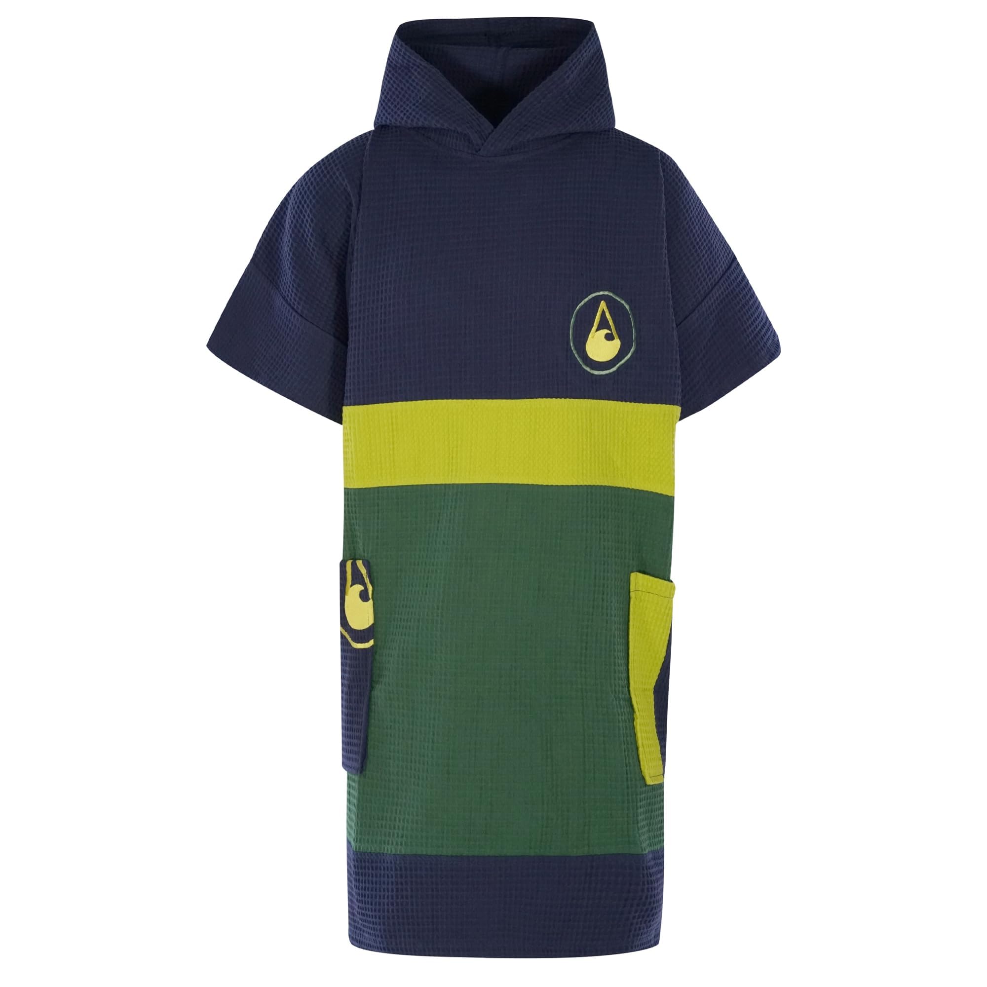 WAVE HAWAII Bade-Poncho Damen & Herren Pampatar, Größe L/XL, 165-195cm, 100% Baumwolle Surf-Poncho Erwachsene, Travel-Handtuch mit hoher Wasserabsorption, Umziehhilfe Strand Erwachsene